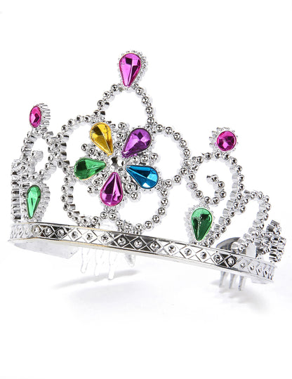 Vue de profil avec peignes de maintien du diadème de princesse