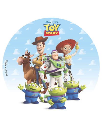 Jedlý oblátkový disk na tortu Toy Story™ 20 cm