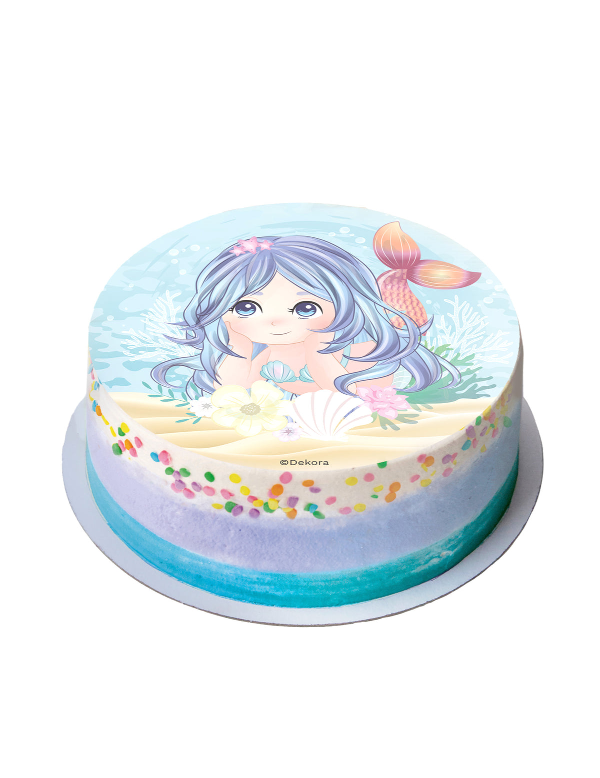 Mise en situation sur un gâteau du disque azyme sirène