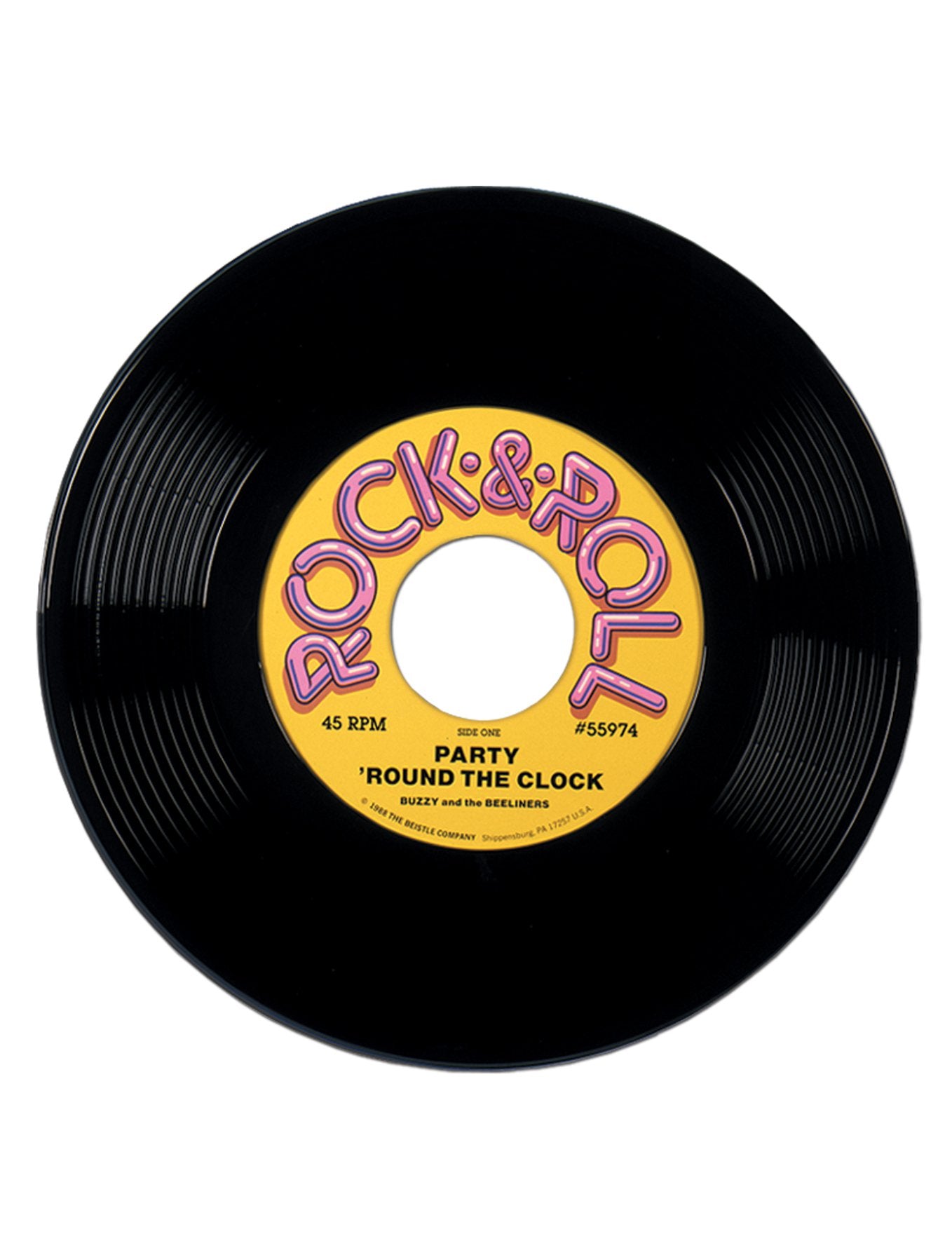 Obrovský vinylový disk 48 cm dekorácia v štýle 50. rokov 