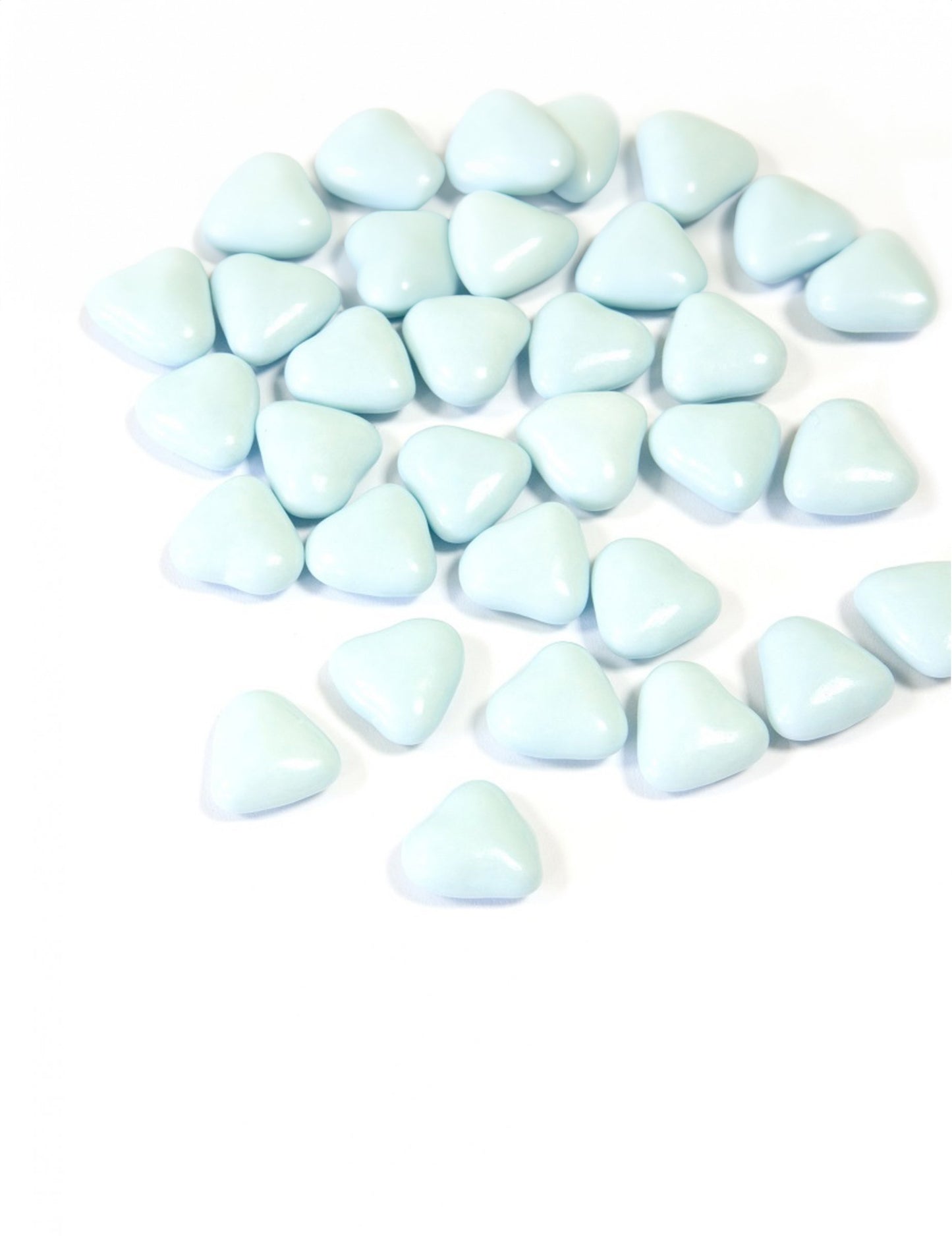 Mini čokoládové srdiečka v svetlomodrej farbe 250 g na prvé sväté prijímanie 