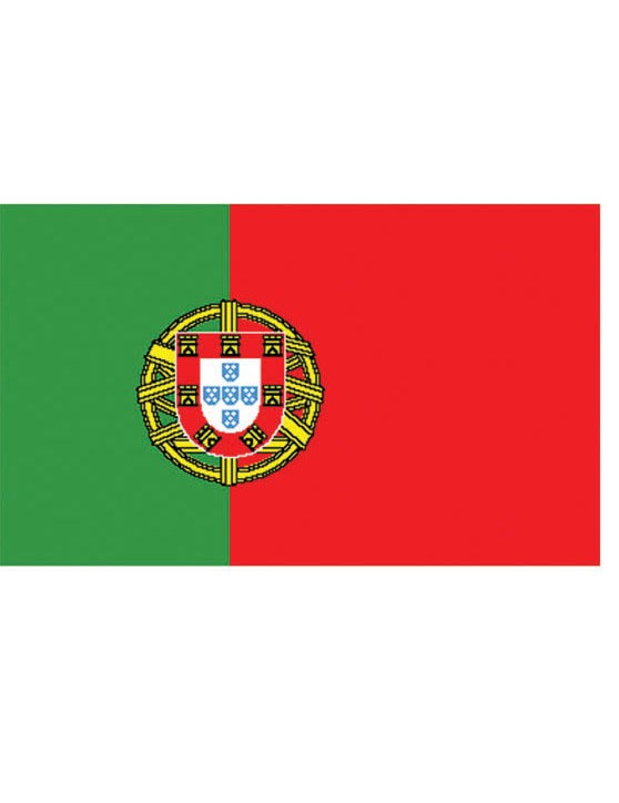 Drapeau supporter Portugal pour adulte vert et rouge
