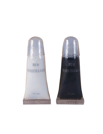 Čiernobiely make -up duo
