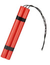 Fausse dynamite pour adulte rouge avec fils noirs
