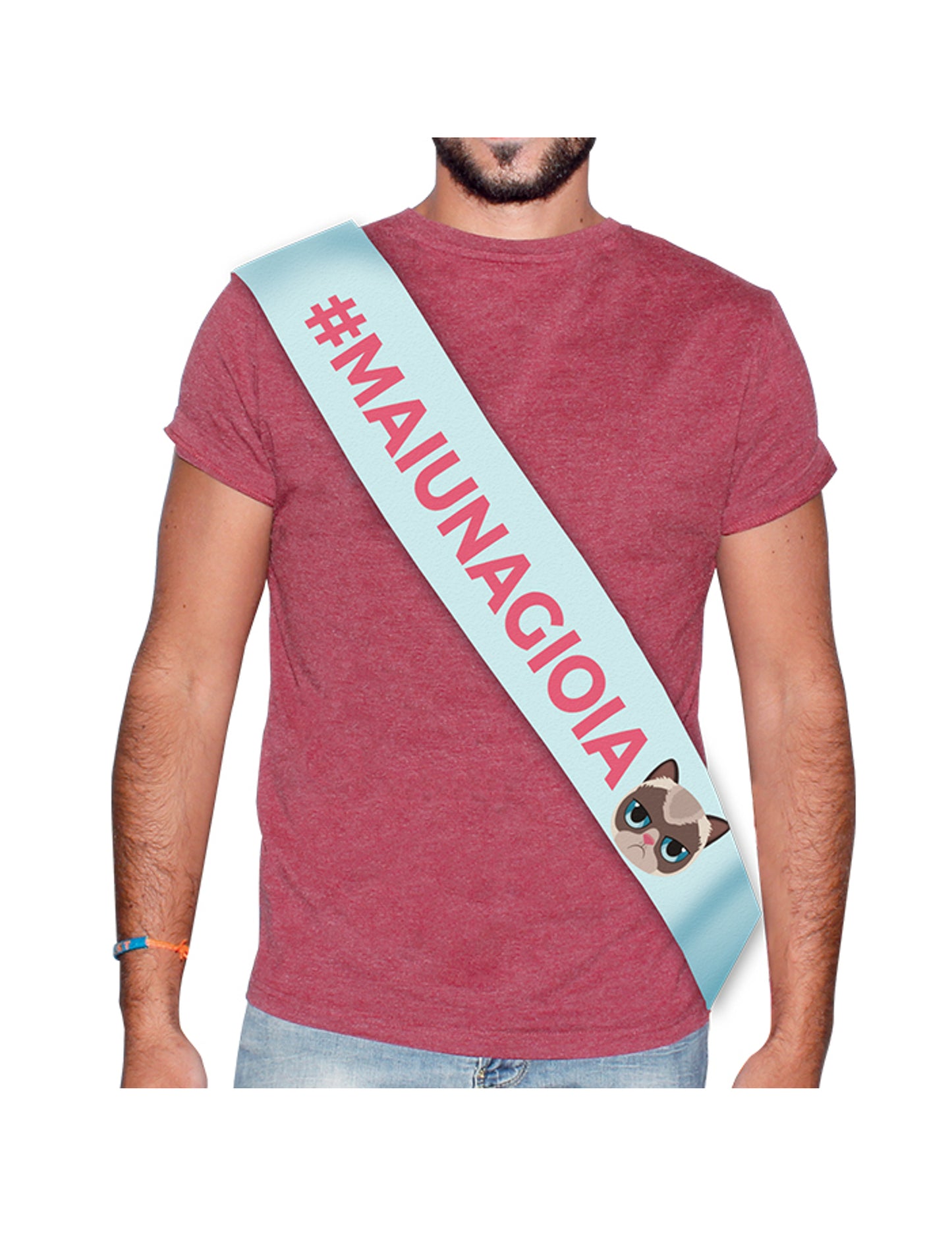 Modrá maiunagioia saténová šatka 168 x 10 cm