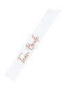 Echarpe en satin Team Bride pour femme blanche et rose gold