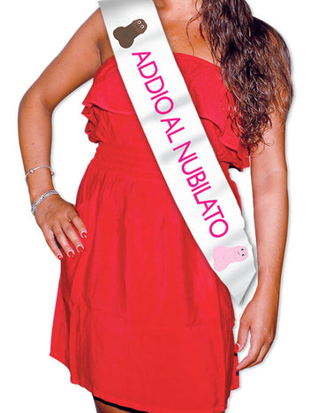 Addio al nubilato metalická šatka 168 x 10 cm