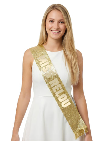 Šatka Miss Relou s flitrami 