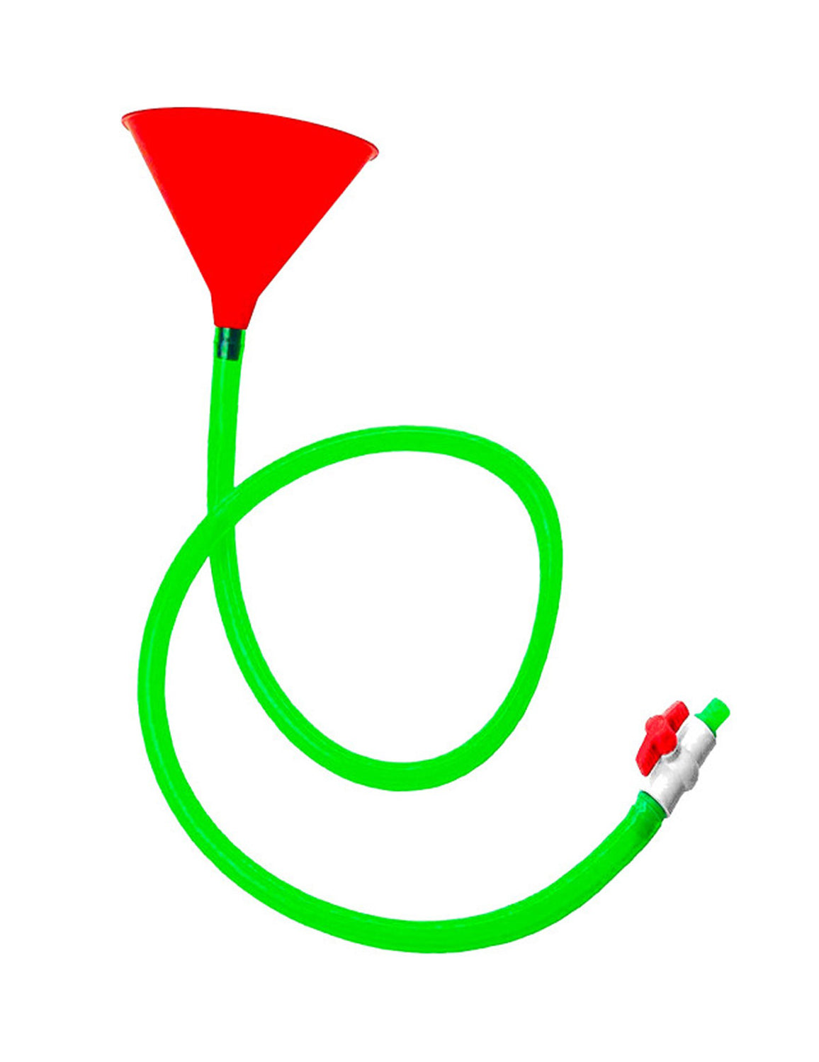 Entonnoir à boisson simple pour adulte rouge et vert