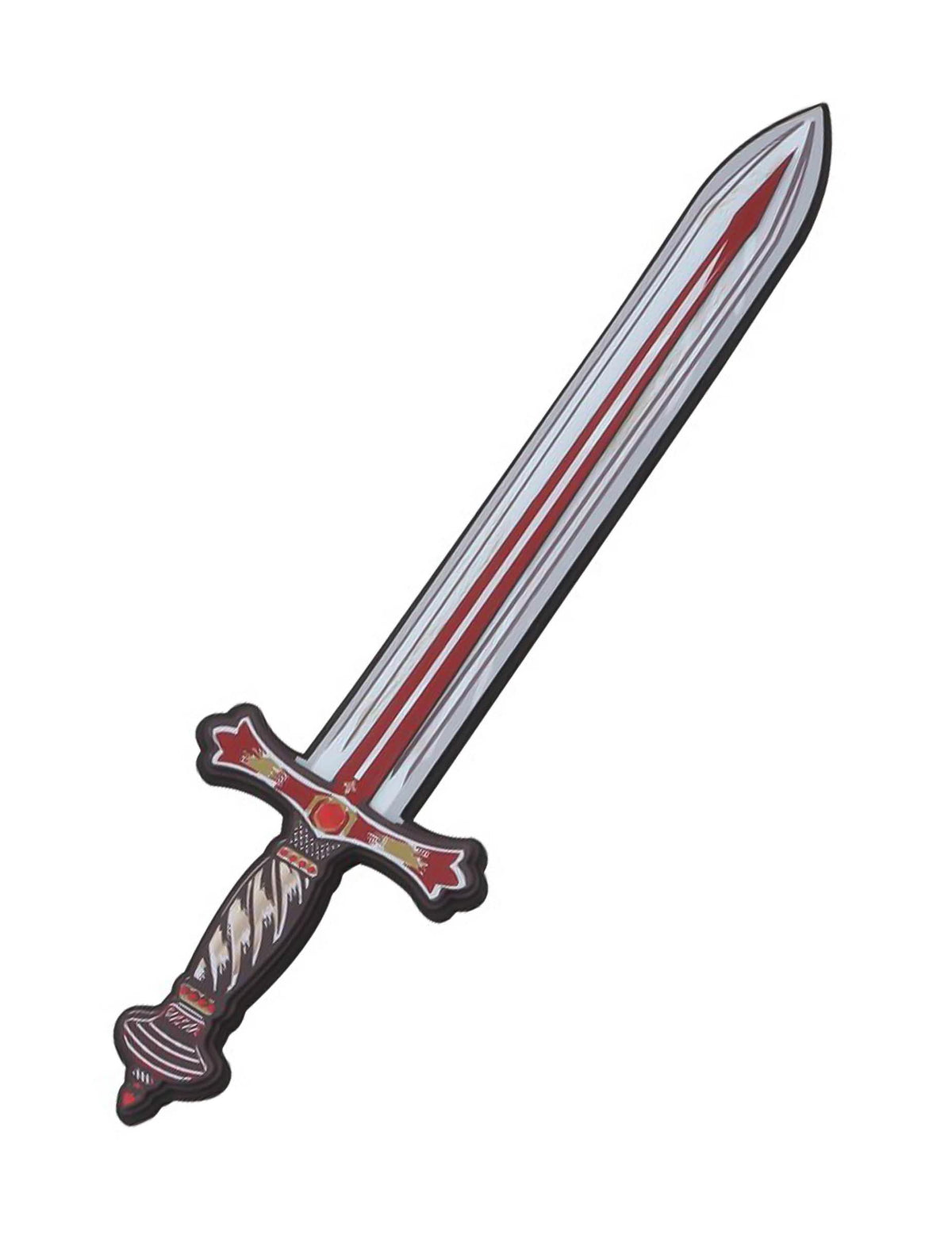 Mäkký červený leví rytiersky meč 45 cm
