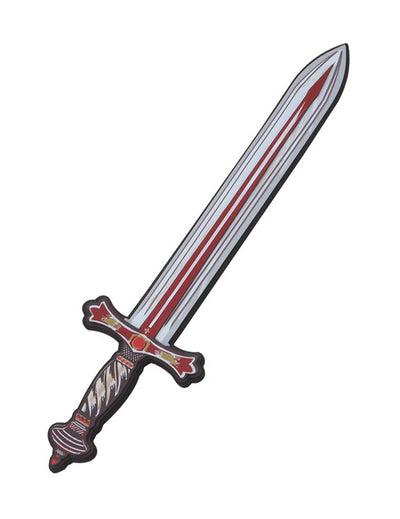 Mäkký červený leví rytiersky meč 45 cm