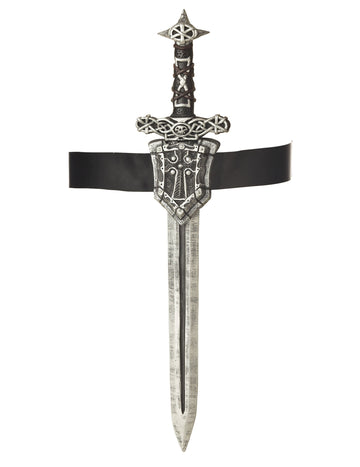 Plastový rytier a pásový meč