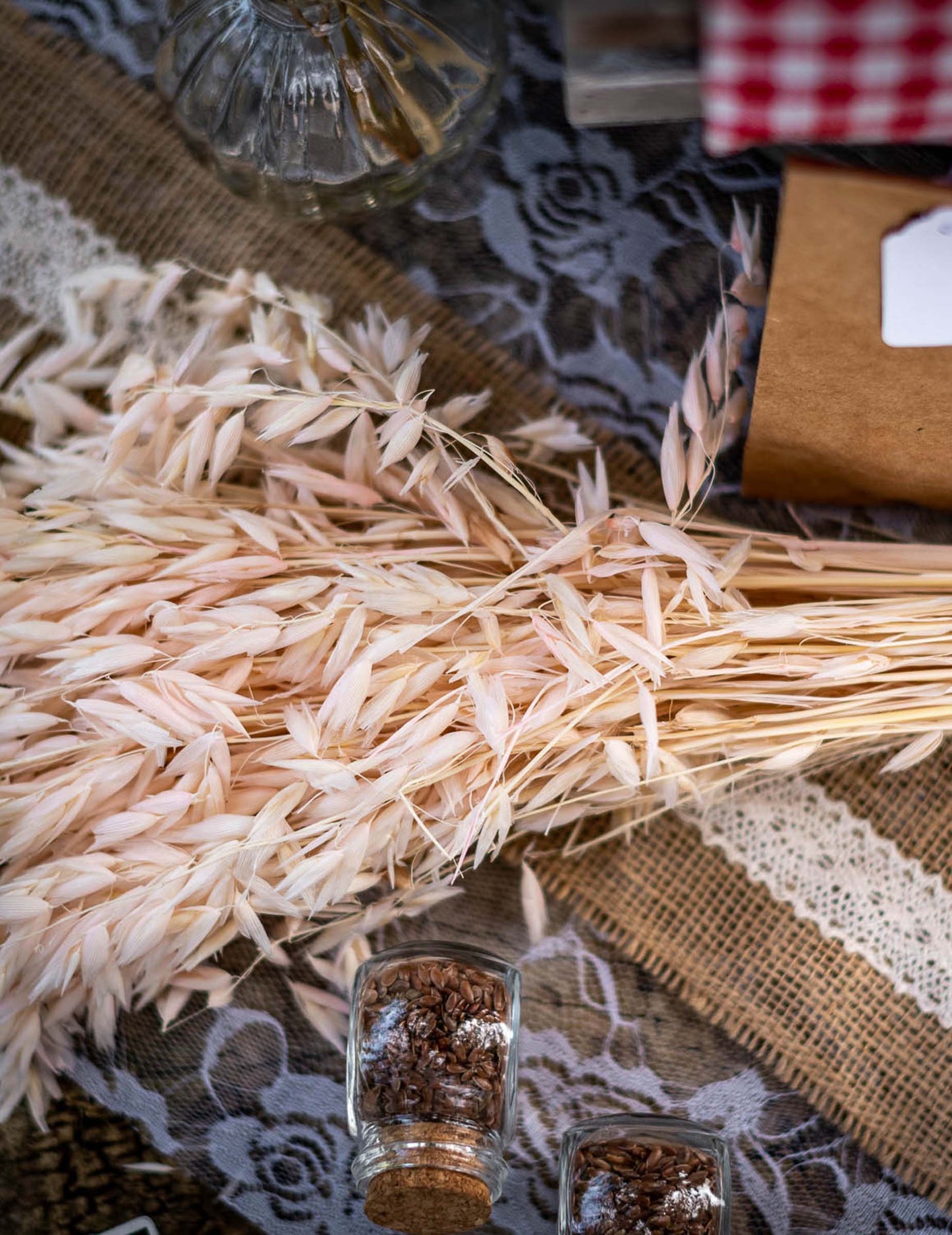 Prírodné sušené ovsené vločky 100g 73 cm vidiecka atmosféra