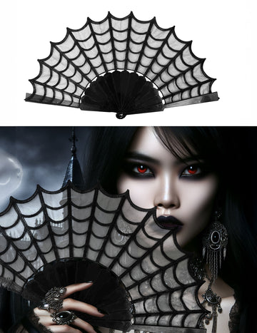 Gotický webový ventilátor Spider