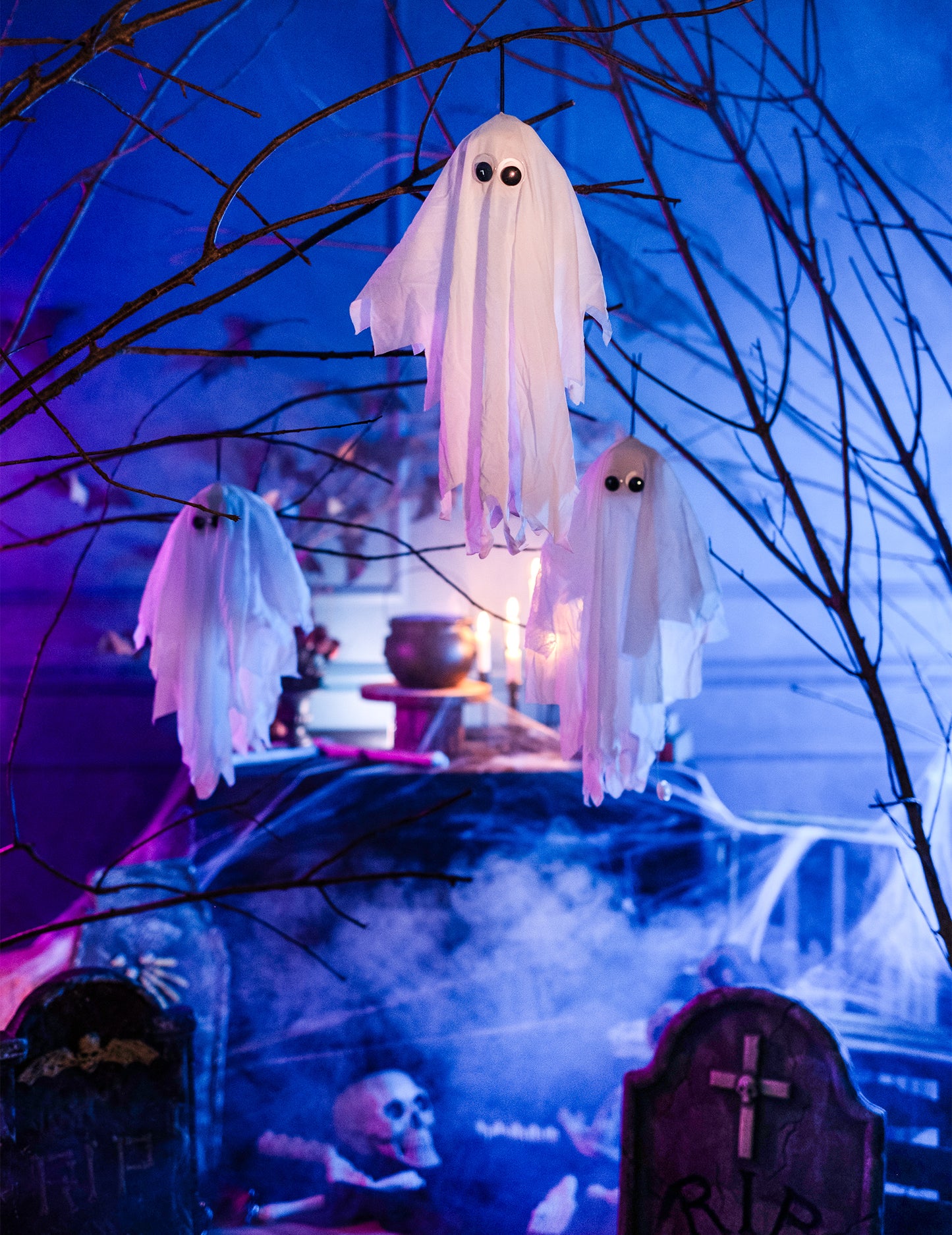 Trendy Ghost to zavesiť animovaný a hudobný 48 cm