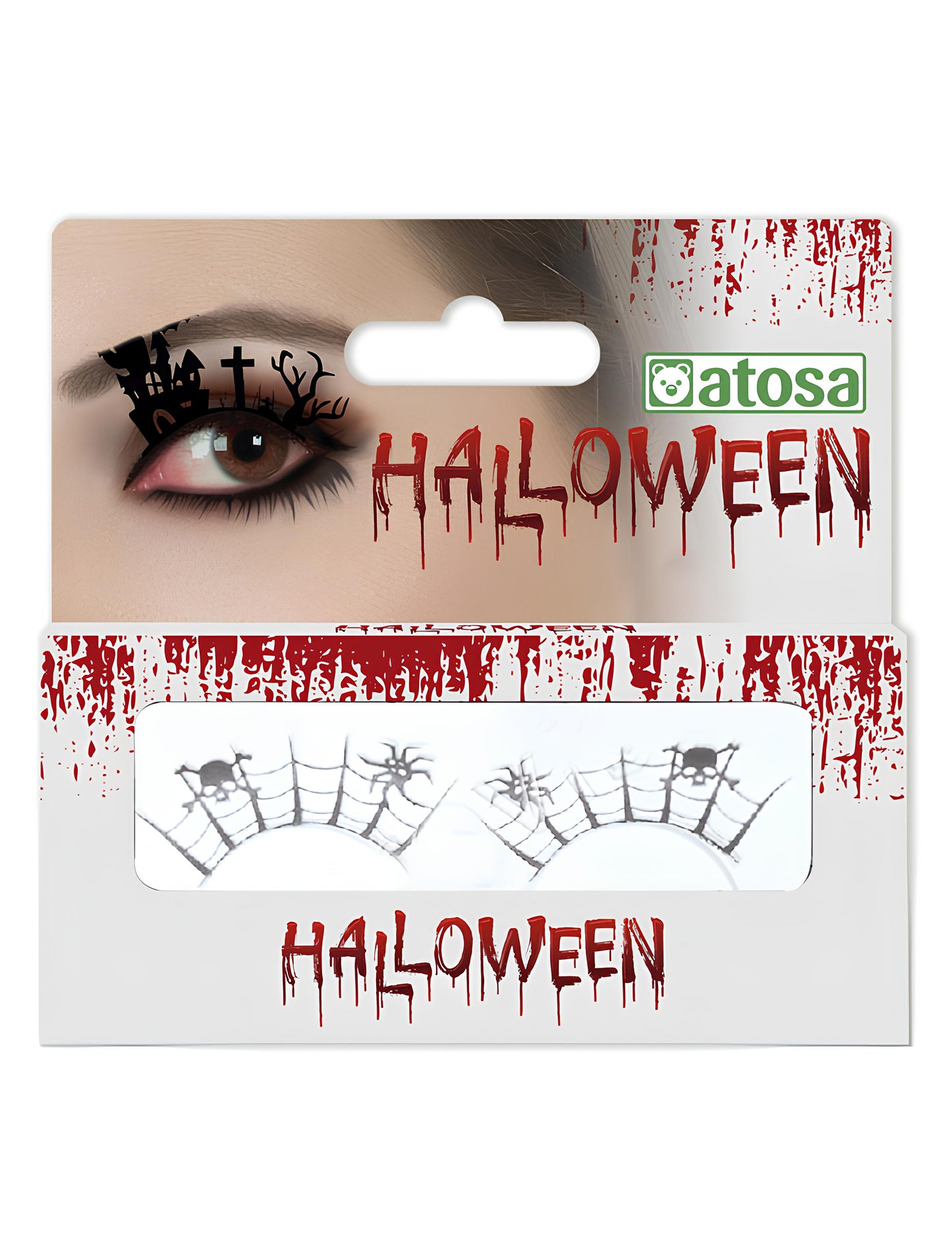 Umelé mihalnice pre dospelých v čiernej farbe