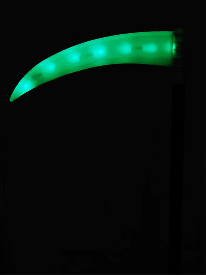 Plastová kosa so zelenou LED