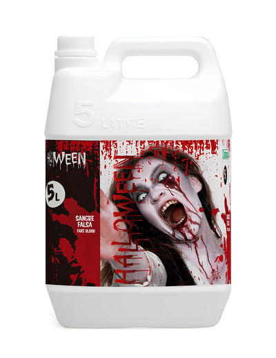 Faux sang d'Halloween pour adulte rouge liquide