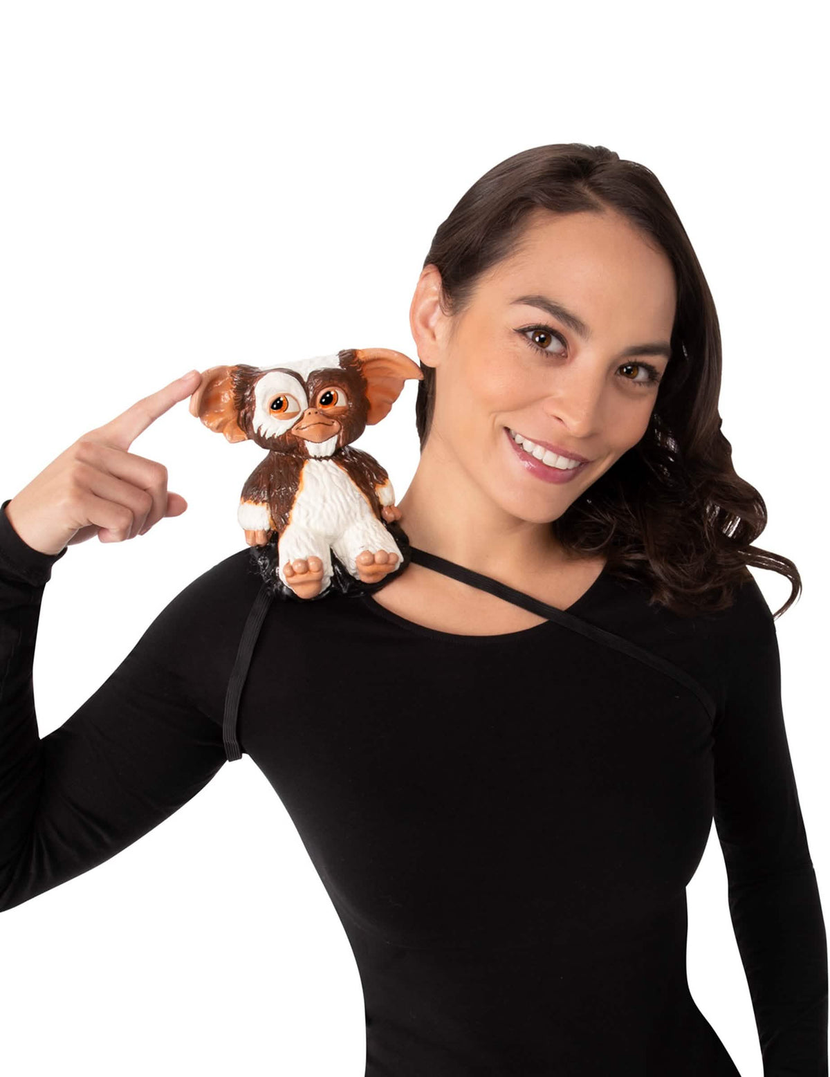 Umiestnenie na plece figúrky na plece Guizmo Gremlins
