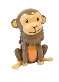 Figúrka opice zo živice 3 cm 3x cm hnedá džungľová téma