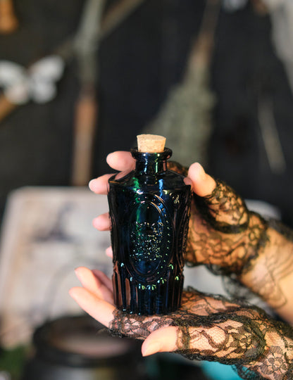 Midnight Blue Glass Vial 13.5 cm