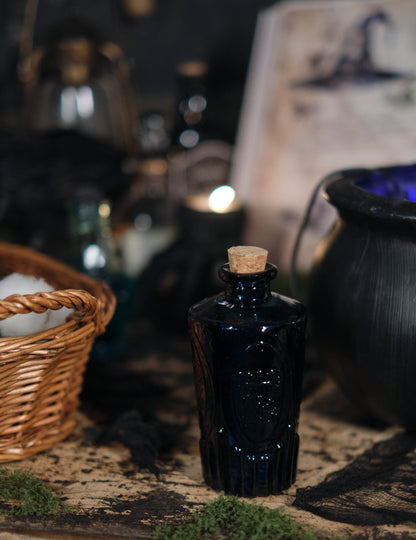 Midnight Blue Glass Vial 13.5 cm