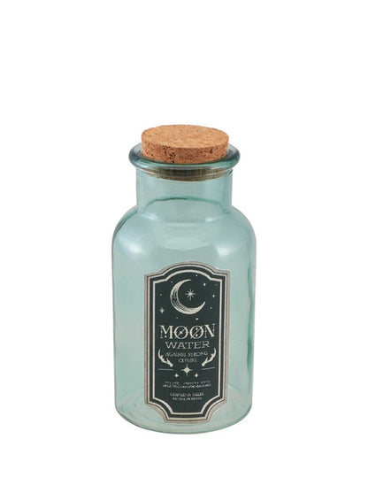 Moon Water Green Glass Vial 13.5 cm