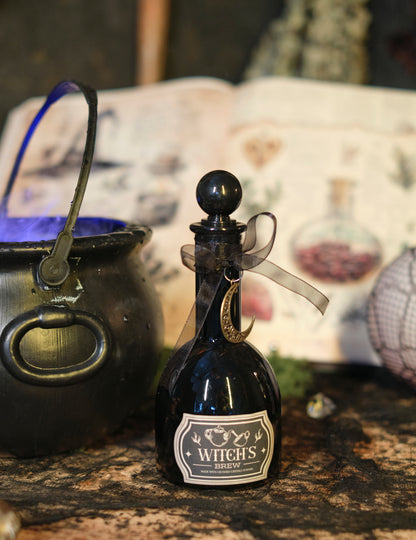 Čarodejnica čierna mágia fľaštička 19,5 cm