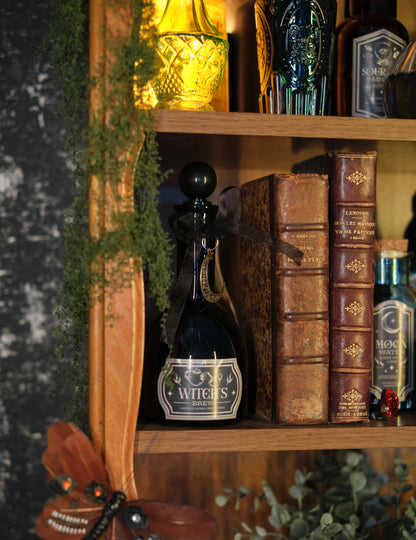 Čarodejnica čierna mágia fľaštička 19,5 cm