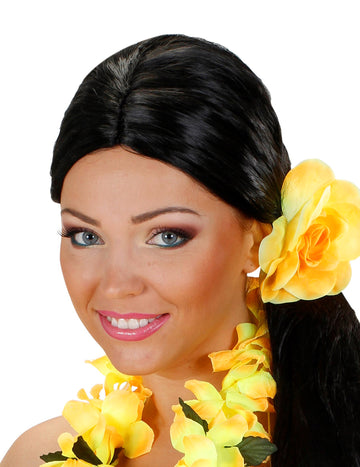 Žltý kvet s vlasmi elastický