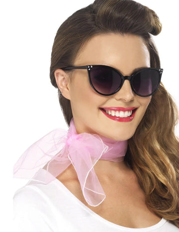 Ružový šál pre ženy z priesvitného, ​​ľahkého materiálu