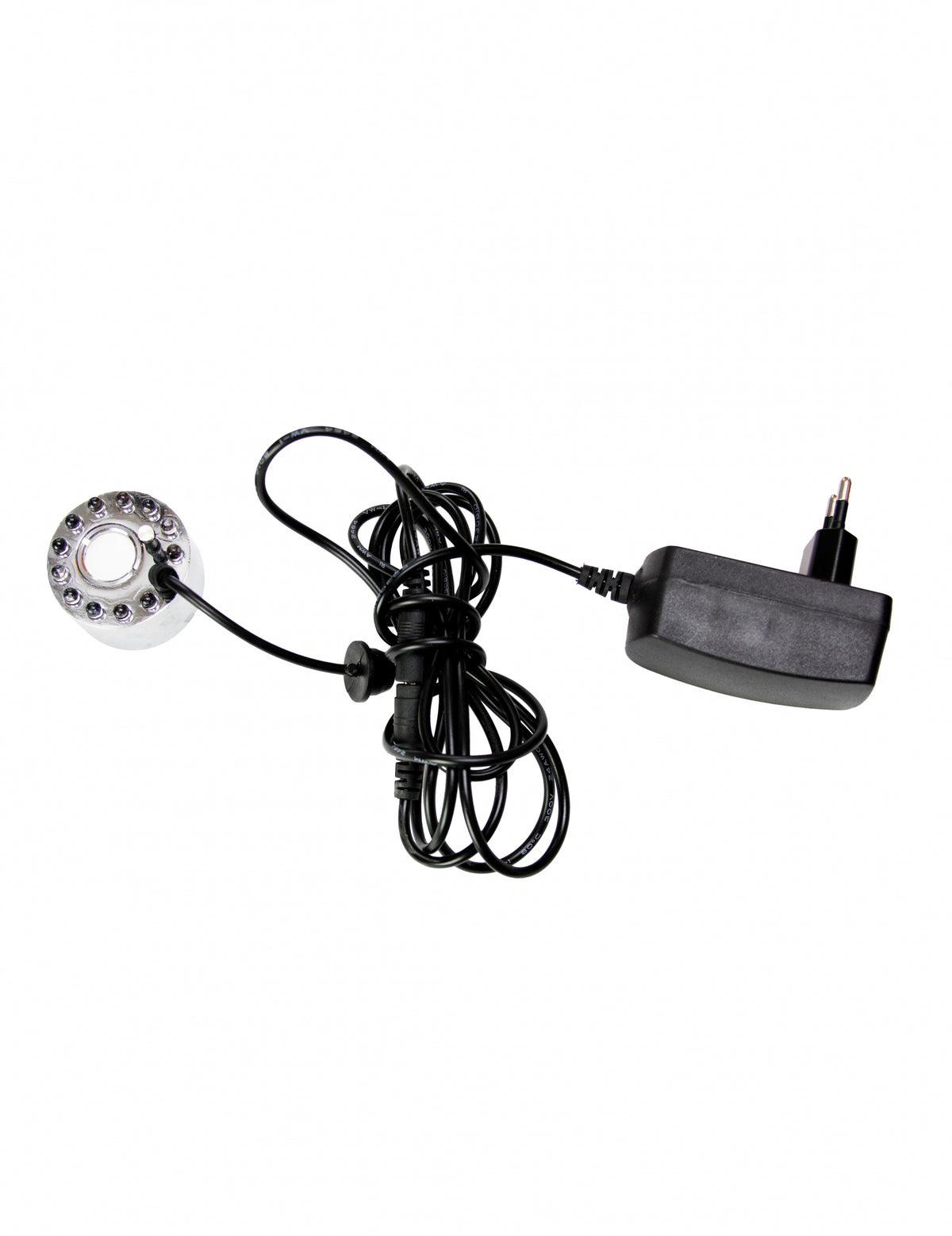 Fumée et lumière LED pour décoration avec adaptateur secteur noir