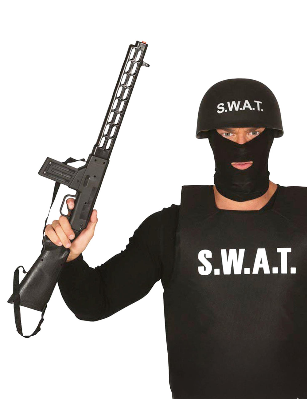 Fusil d'attaque SWAT pour adulte noir de 69 cm