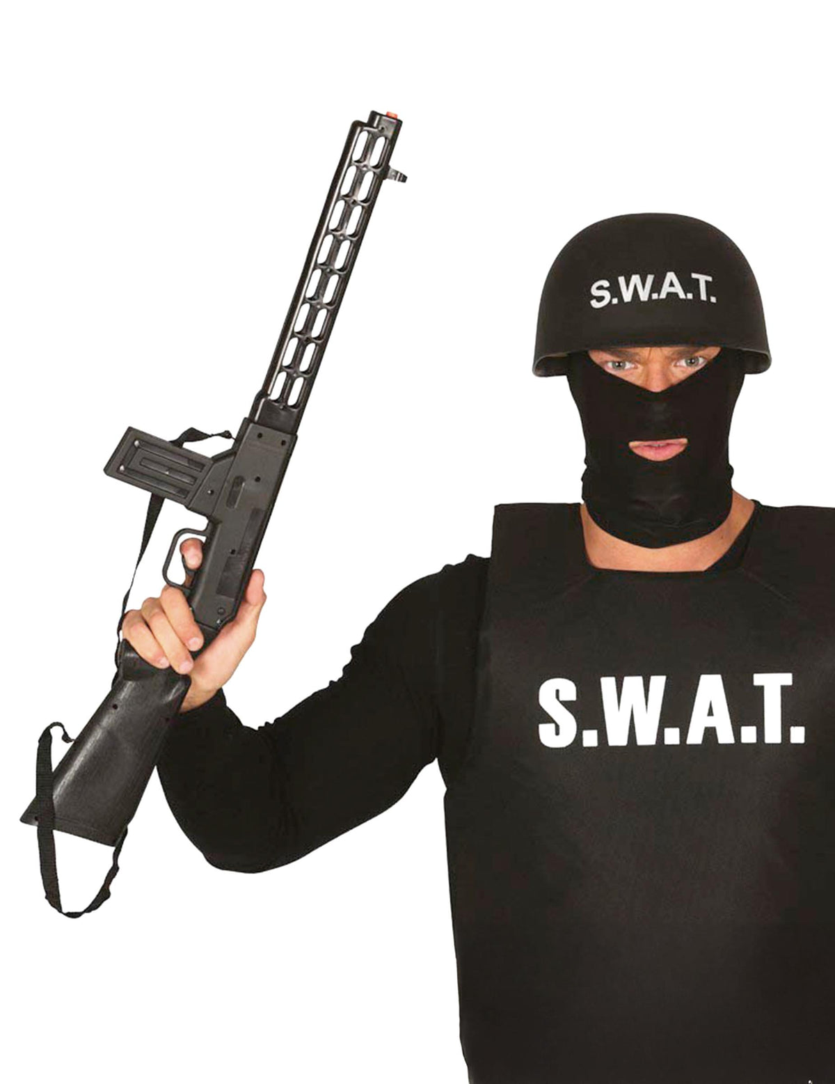 Fusil d'attaque SWAT pour adulte noir de 69 cm