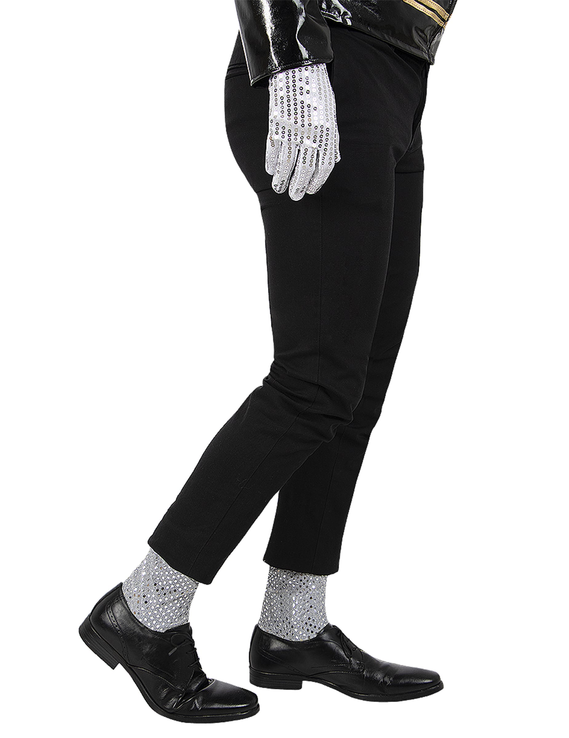 Gant et chaussettes de Michael Jackson pour adulte argentés à paillettes