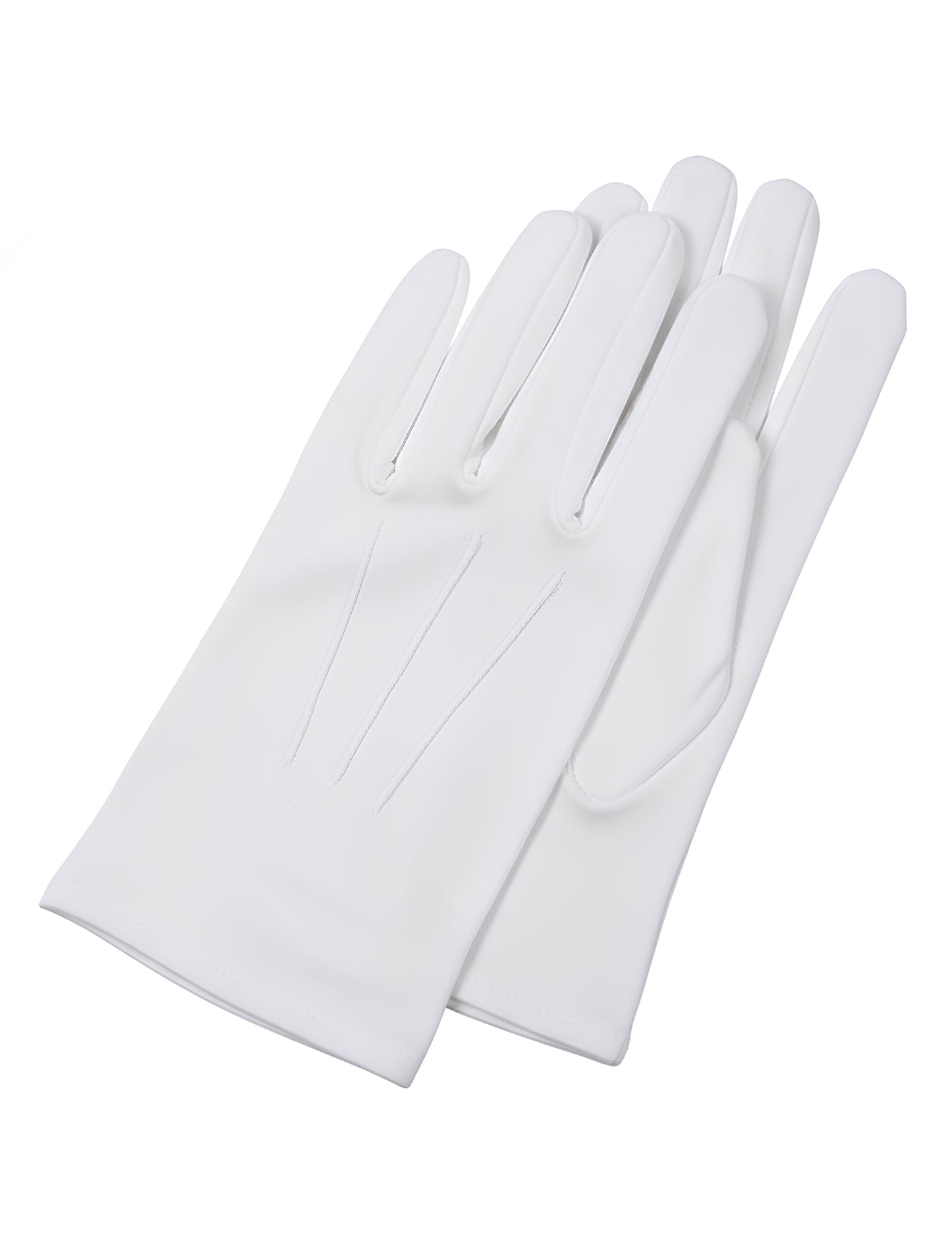 Luxusné biele rukavice pre dospelých Santu