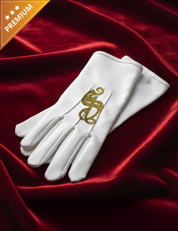 Luxusné vyšívané rukavice so svätým Mikulášom pre dospelých