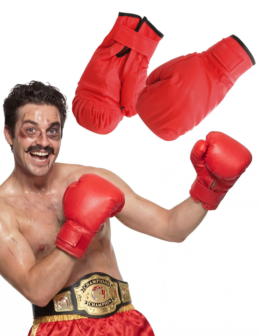 boxerské rukavice pre dospelého červené
