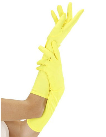 Fluo dospelé žlté rukavice