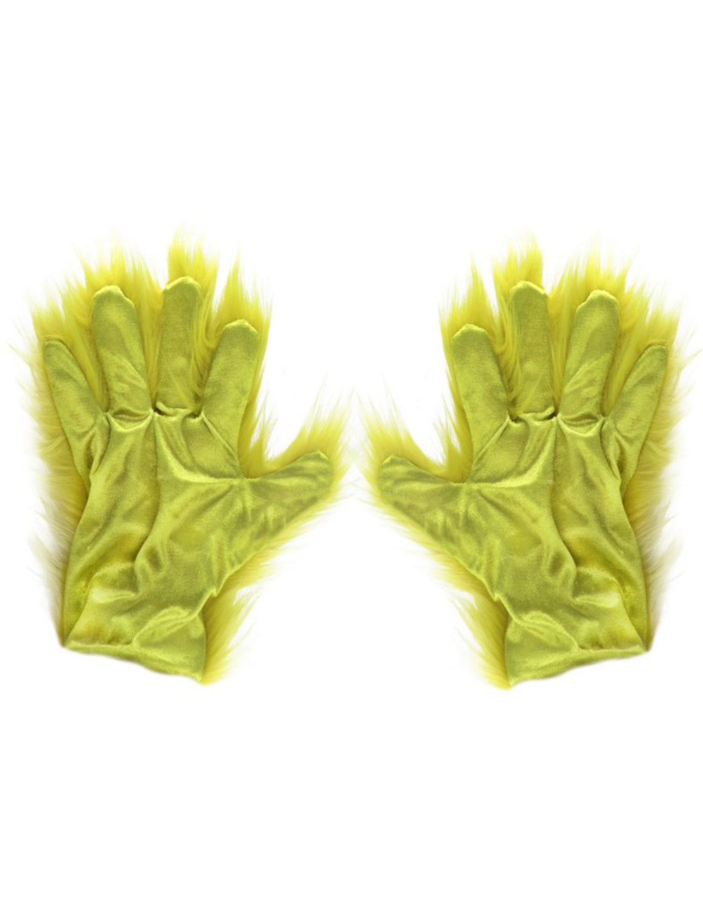 Vue des paumes des gants poilus le Grinch™