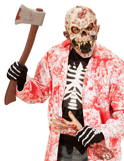 Halloween dospelé kostrové rukavice