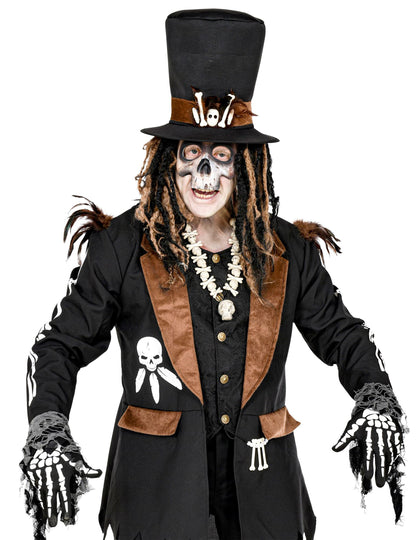Halloween dospelé kostrové rukavice