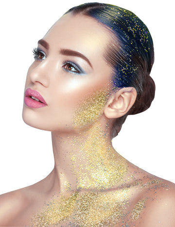 Gel à paillettes dorées pour adulte doré