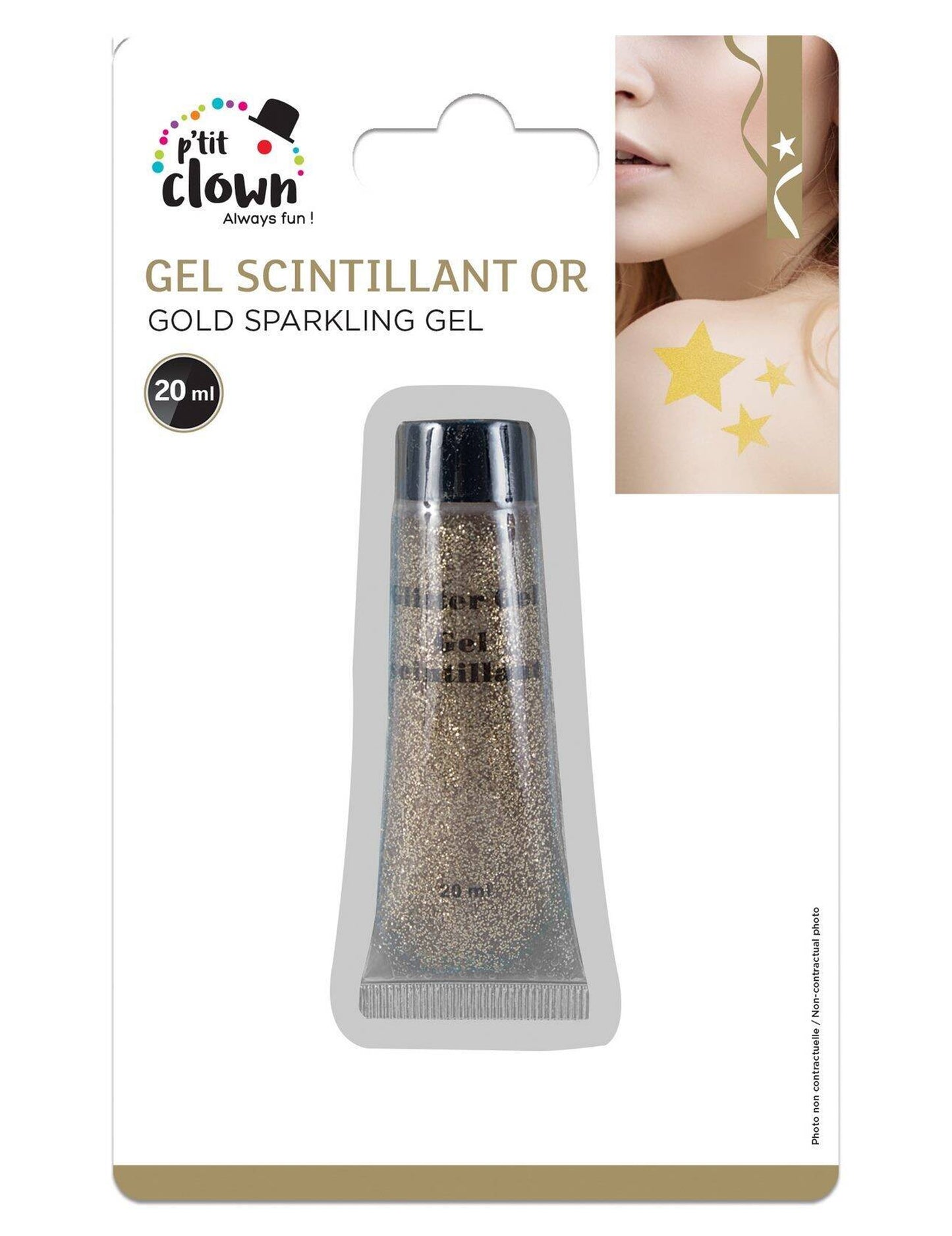 Gold Glitter Gel 20 ml