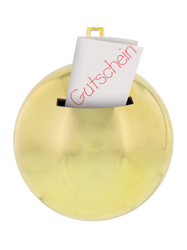 Vianočná guľa 'Für Dich' zlatá farba 7 cm DE 