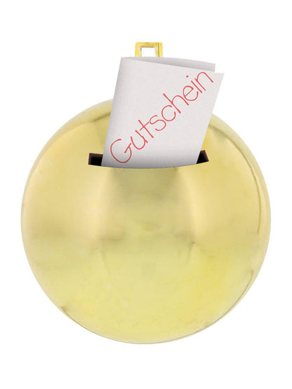 Vianočná guľa 'Für Dich' zlatá farba 7 cm DE 