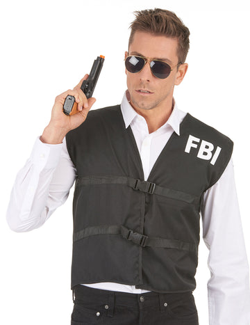 Gilet FBI pour adulte noir