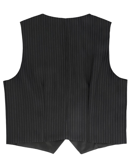 Čierna pruhovaná vesta
