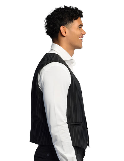 Čierna pruhovaná vesta