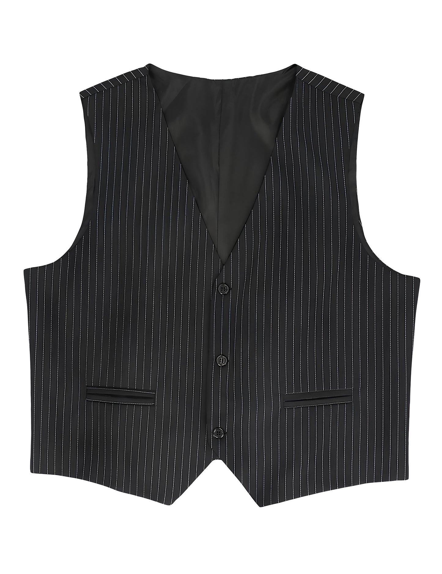 Čierna pruhovaná vesta